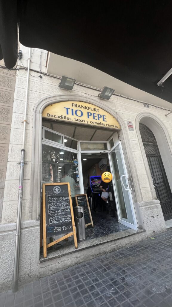 Bar Tío Pepe: el Menú del día más barato de Barcelona.
